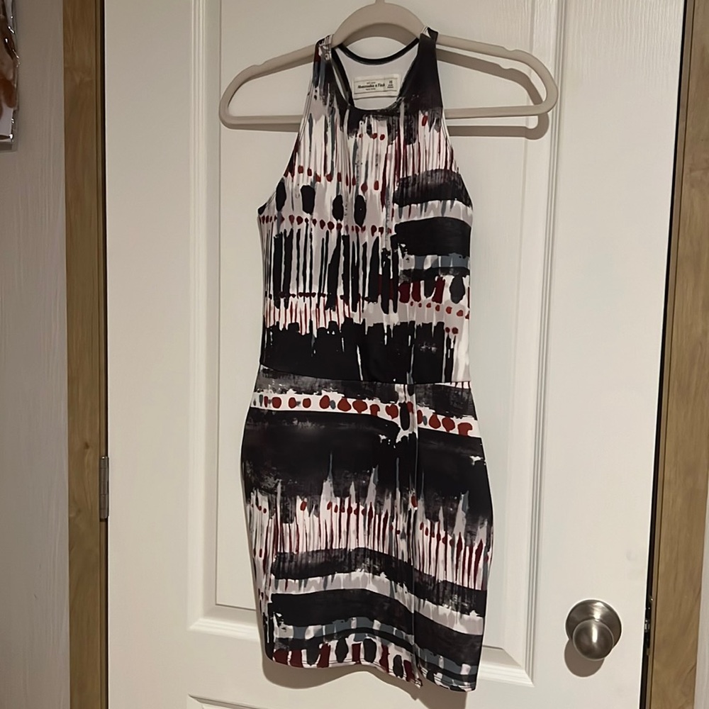 Abercrombie and fitch splatter print dress.